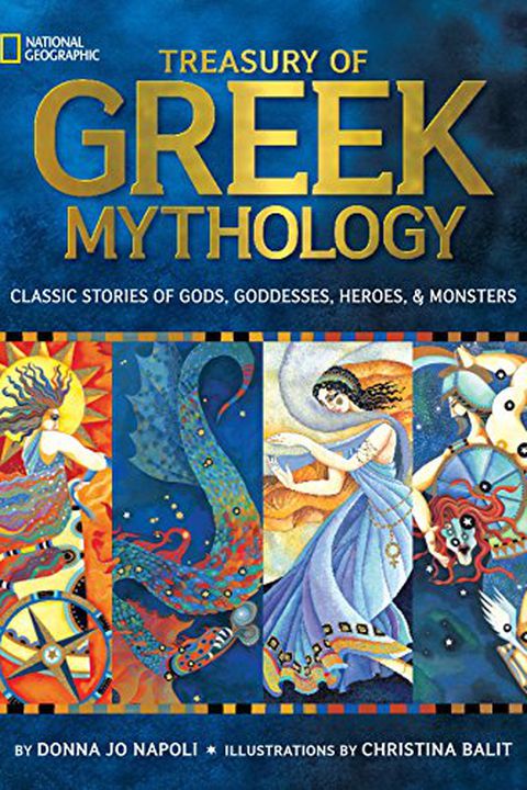Book cover for “Treasury of Greek Mythology”